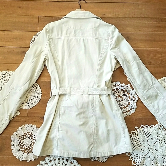 Vintage 90s Billabong Light Spring Trench Coat - Picture 2 of 12